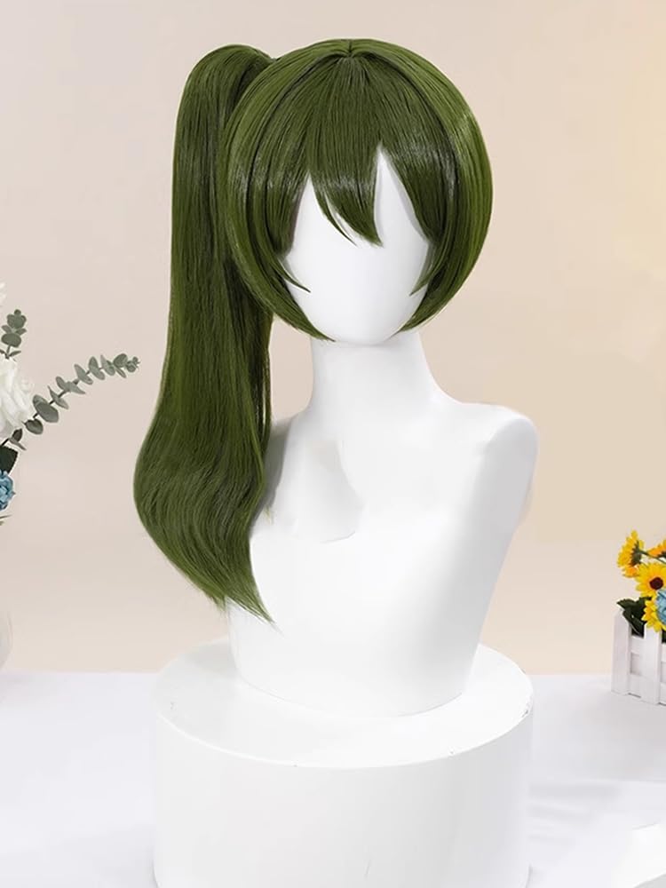 Amazon.co.jp: ユーベル グリーン サイドポニー コミケ ウィッグ